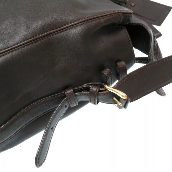 CHANEL 💯% authentic brown leather travel bag HUGE - Picture 7 of 8